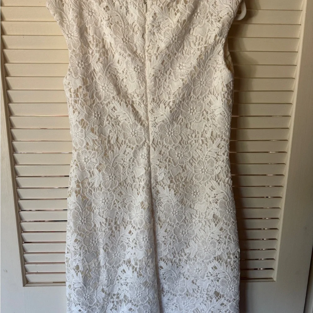 Ralph Lauren White Lace Mini Dress - Picture 2 of 3